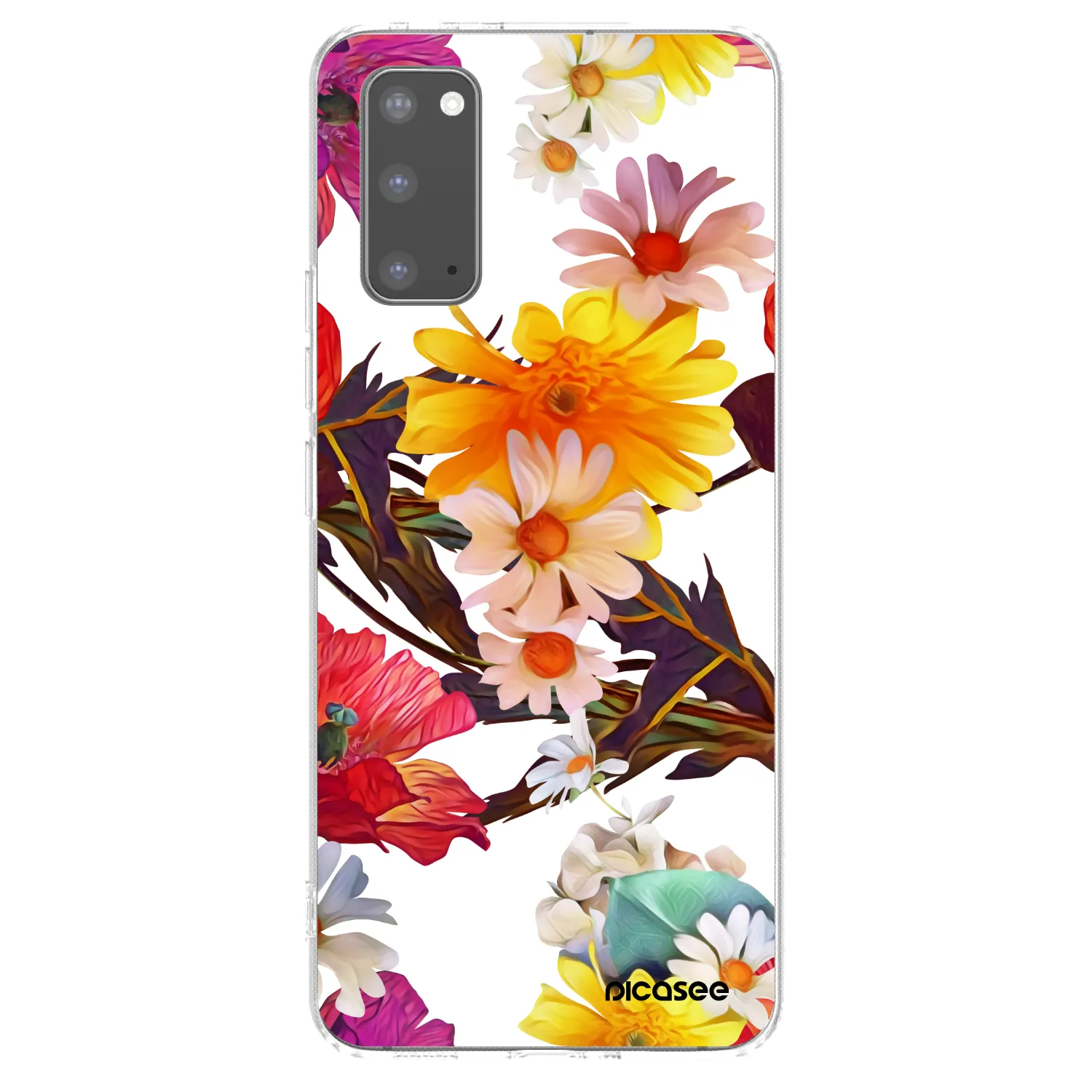 Picasee silikonowe przeźroczyste etui na Samsung Galaxy S20 G980F - Meadow