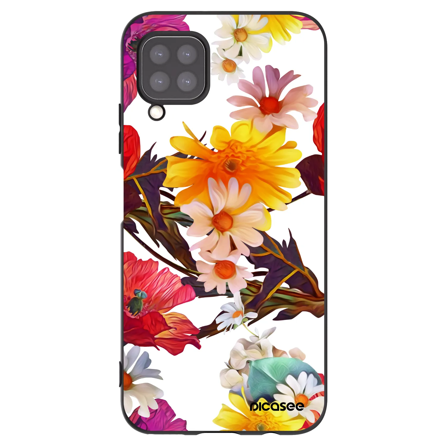 Picasee silikonowe czarne etui na Huawei P40 Lite - Meadow