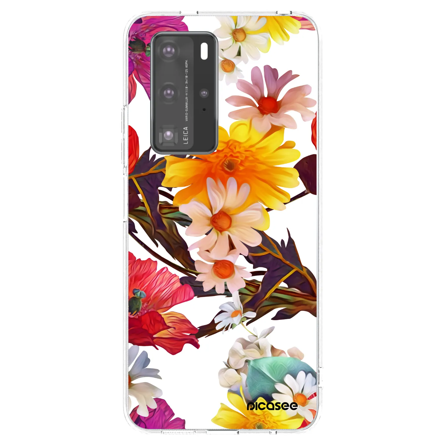 Picasee silikonowe przeźroczyste etui na Huawei P40 Pro - Meadow