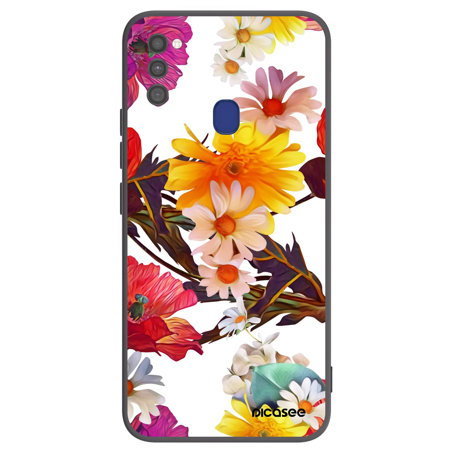 Picasee silikonowe czarne etui na Samsung Galaxy M21 M215F - Meadow