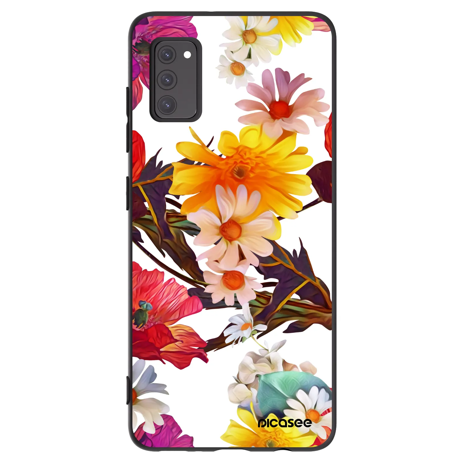 Picasee silikonowe czarne etui na Samsung Galaxy A41 A415F - Meadow