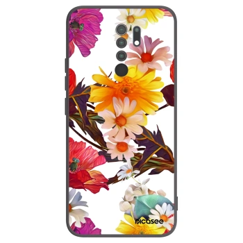 Picasee silikonowe czarne etui na Xiaomi Redmi 9 - Meadow