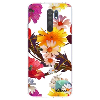 Picasee silikonowe przeźroczyste etui na Xiaomi Redmi 9 - Meadow