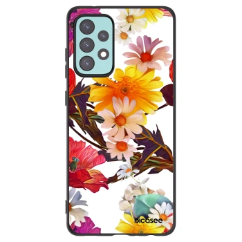 Picasee silikonowe czarne etui na Samsung Galaxy A72 A725F - Meadow