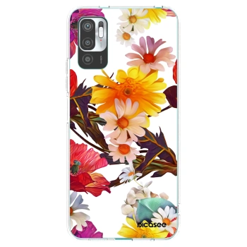 Picasee silikonowe przeźroczyste etui na Xiaomi Redmi Note 10 5G - Meadow