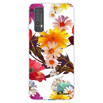 Picasee silikonowe przeźroczyste etui na Realme 7 - Meadow