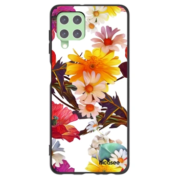 Picasee silikonowe czarne etui na Samsung Galaxy A22 A225F 4G - Meadow