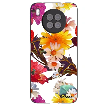 Picasee silikonowe czarne etui na Huawei Nova 8i - Meadow