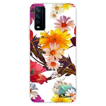 Picasee silikonowe przeźroczyste etui na Vivo Y11s - Meadow