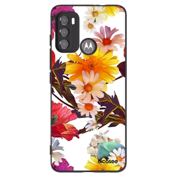 Picasee silikonowe czarne etui na Motorola Moto G60 - Meadow