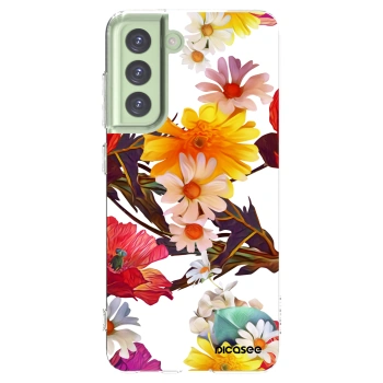 Picasee silikonowe przeźroczyste etui na Samsung Galaxy S21 FE 5G - Meadow