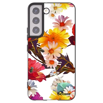 Picasee silikonowe czarne etui na Samsung Galaxy S22 5G - Meadow