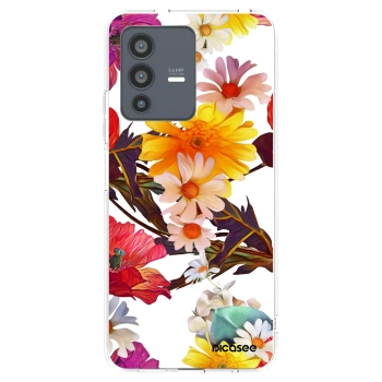 Picasee silikonowe przeźroczyste etui na Vivo V23 5G - Meadow