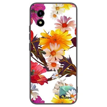 Picasee silikonowe czarne etui na Vivo Y01 - Meadow