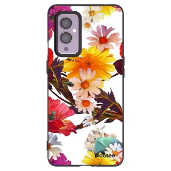 Picasee silikonowe czarne etui na OnePlus 9 - Meadow