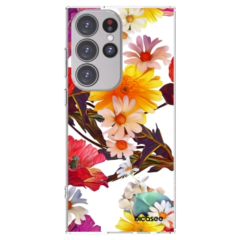 Picasee silikonowe przeźroczyste etui na Samsung Galaxy S23 Ultra 5G - Meadow