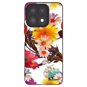 Picasee silikonowe czarne etui na Honor X8a - Meadow