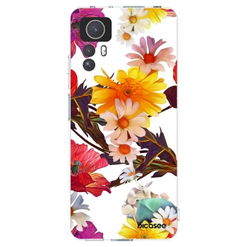 Picasee silikonowe przeźroczyste etui na Xiaomi Redmi Note 12S - Meadow