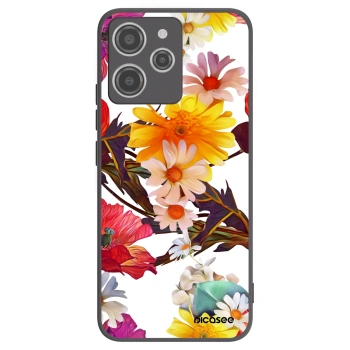 Picasee silikonowe czarne etui na Xiaomi Redmi 12 4G - Meadow