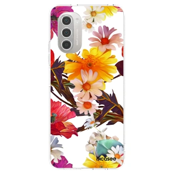 Picasee silikonowe przeźroczyste etui na Motorola Moto G51 - Meadow
