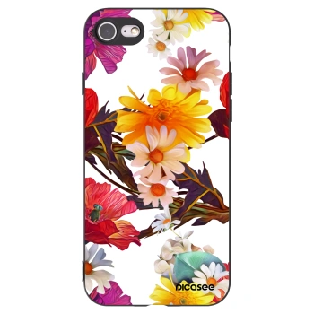 Picasee silikonowe czarne etui na Apple iPhone 7 - Meadow