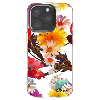 Picasee silikonowe przeźroczyste etui na Apple iPhone 16 Pro - Meadow
