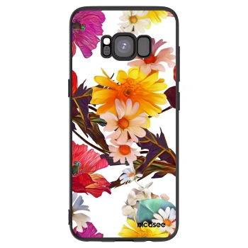 Picasee silikonowe czarne etui na Samsung Galaxy S8 G950F - Meadow