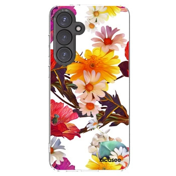 Picasee silikonowe przeźroczyste etui na Samsung Galaxy S24 FE S721B - Meadow