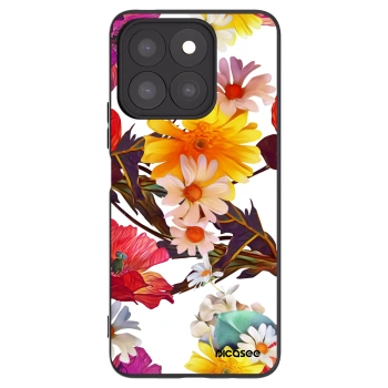 Picasee silikonowe czarne etui na Honor X8c - Meadow