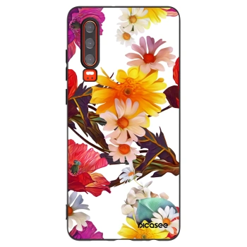 Picasee silikonowe czarne etui na Huawei P30 - Meadow