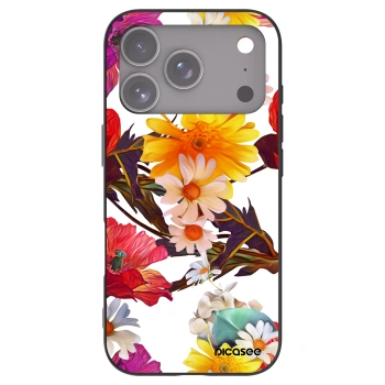 Picasee silikonowe czarne etui na Apple iPhone 17 Pro - Meadow