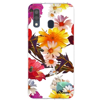 Picasee silikonowe przeźroczyste etui na Samsung Galaxy A40 A405F - Meadow