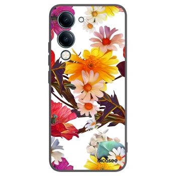 Picasee silikonowe czarne etui na Vivo Y29s 5G - Meadow