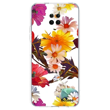 Picasee silikonowe przeźroczyste etui na Xiaomi Redmi Note 9S - Meadow