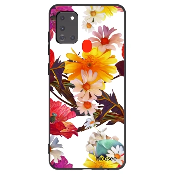 Picasee silikonowe czarne etui na Samsung Galaxy A21s - Meadow