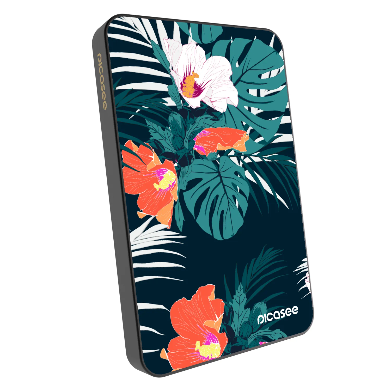 Picasee Powerbank z MagSafe 5 000 mAh Szary - Monstera Color