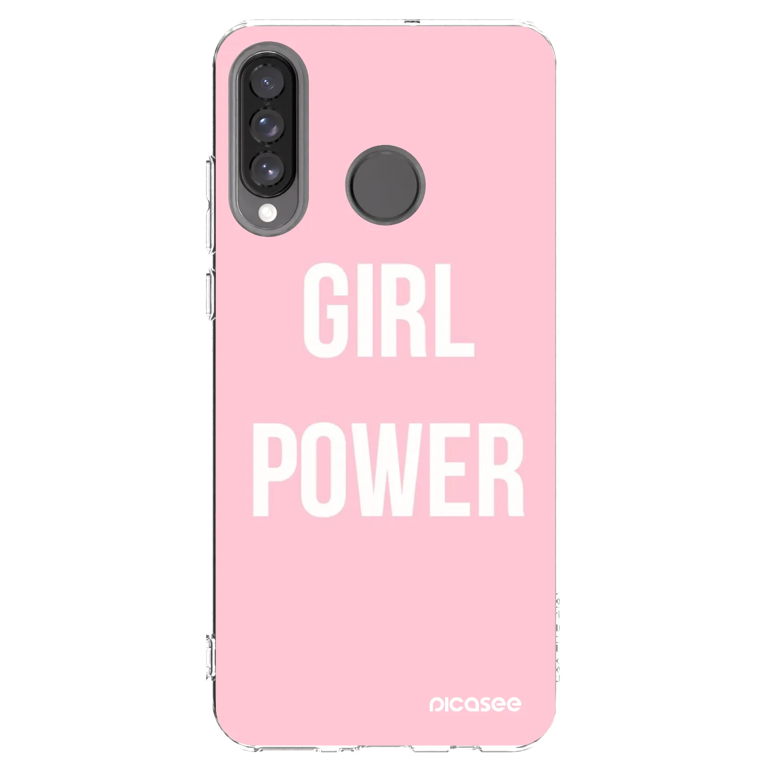 Picasee silikonowe przeźroczyste etui na Huawei P30 Lite - Girl power