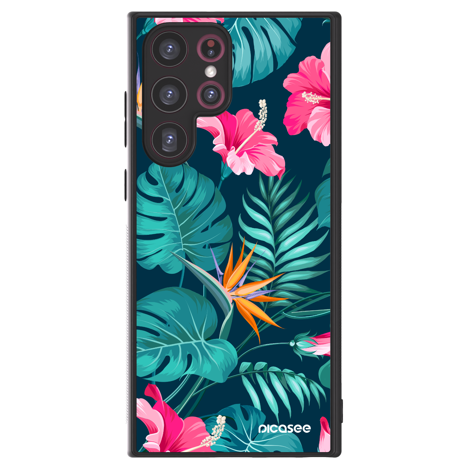 Picasee ULTIMATE CASE na Samsung Galaxy S22 Ultra 5G - Pink Monstera