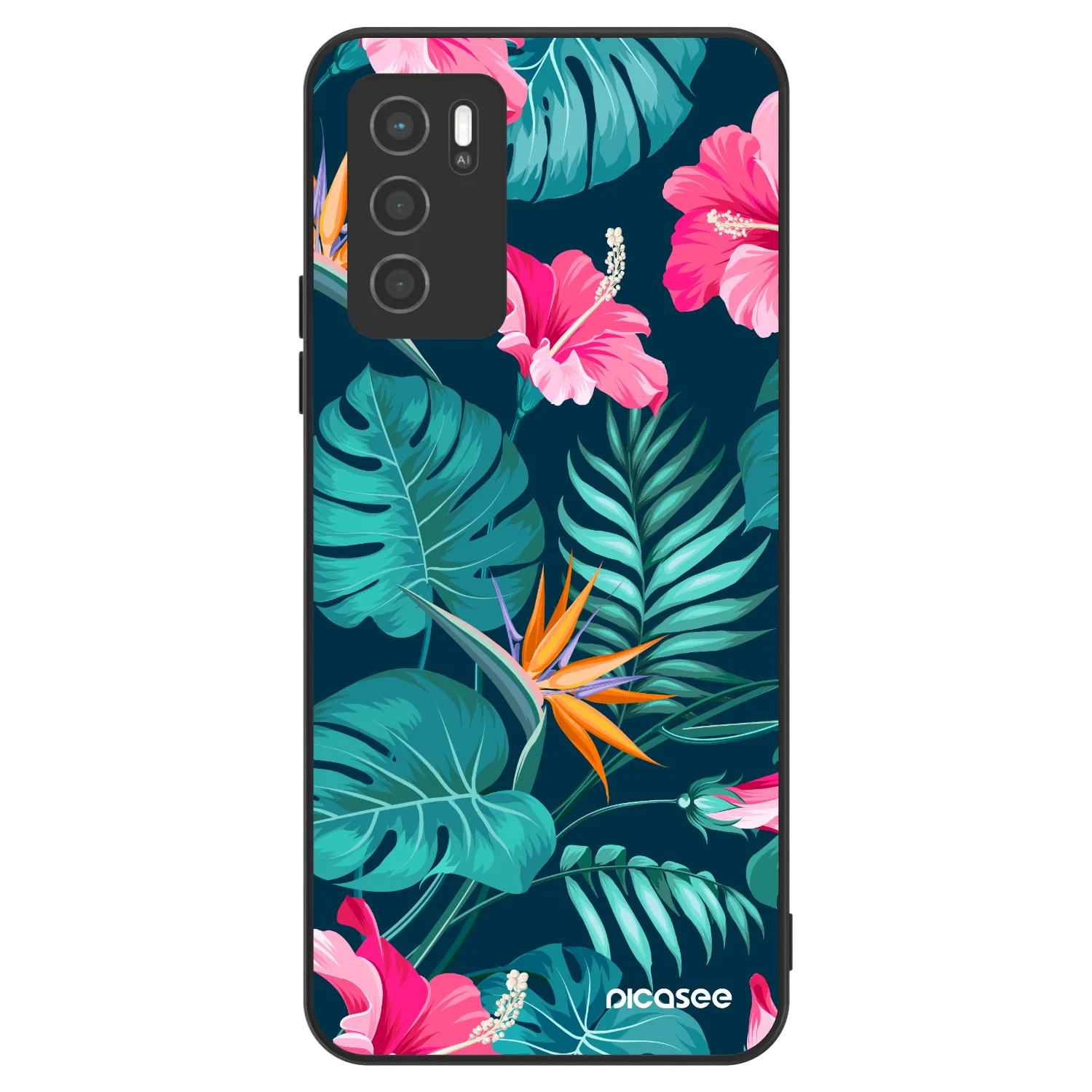 Picasee ULTIMATE CASE na OPPO A16s - Pink Monstera