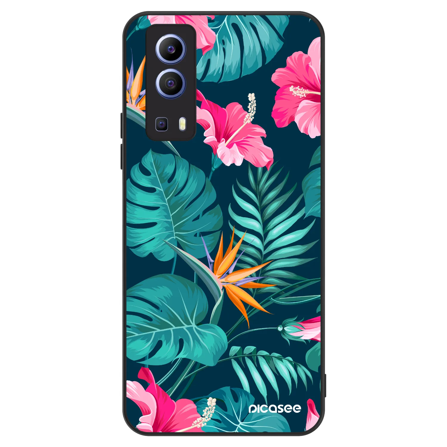 Picasee ULTIMATE CASE na Vivo Y52 5G - Pink Monstera