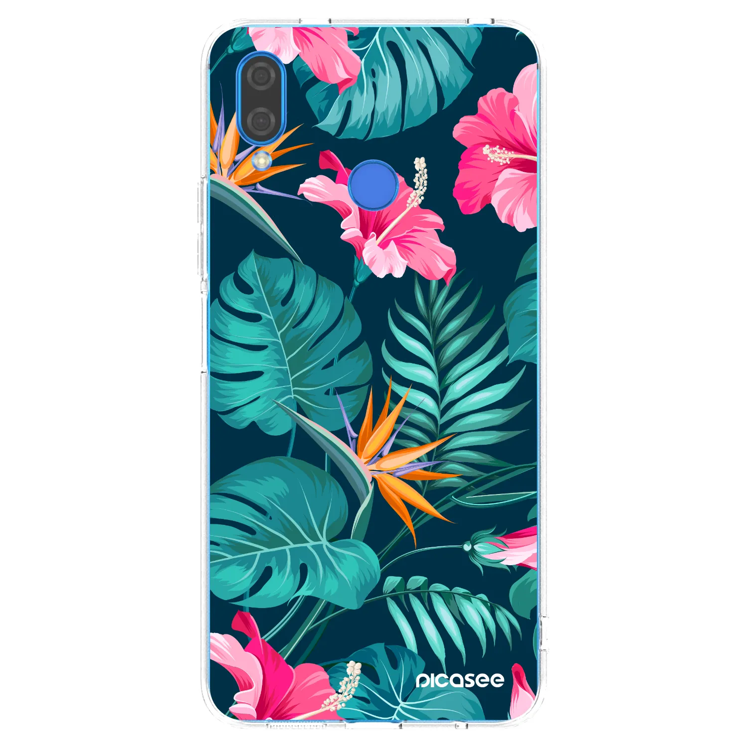 Picasee silikonowe przeźroczyste etui na Huawei Nova 3i - Pink Monstera