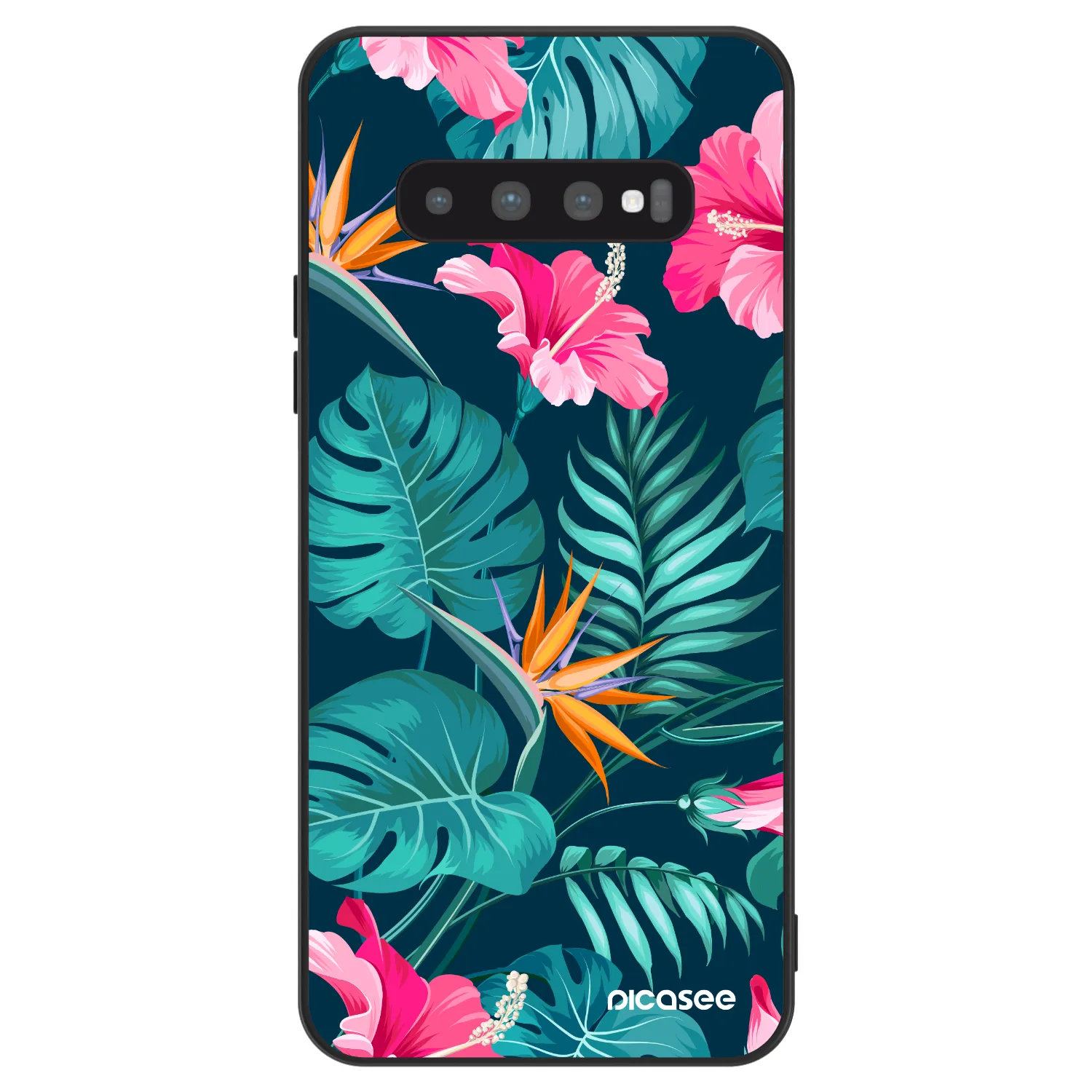 Picasee ULTIMATE CASE na Samsung Galaxy S10 Plus G975 - Pink Monstera