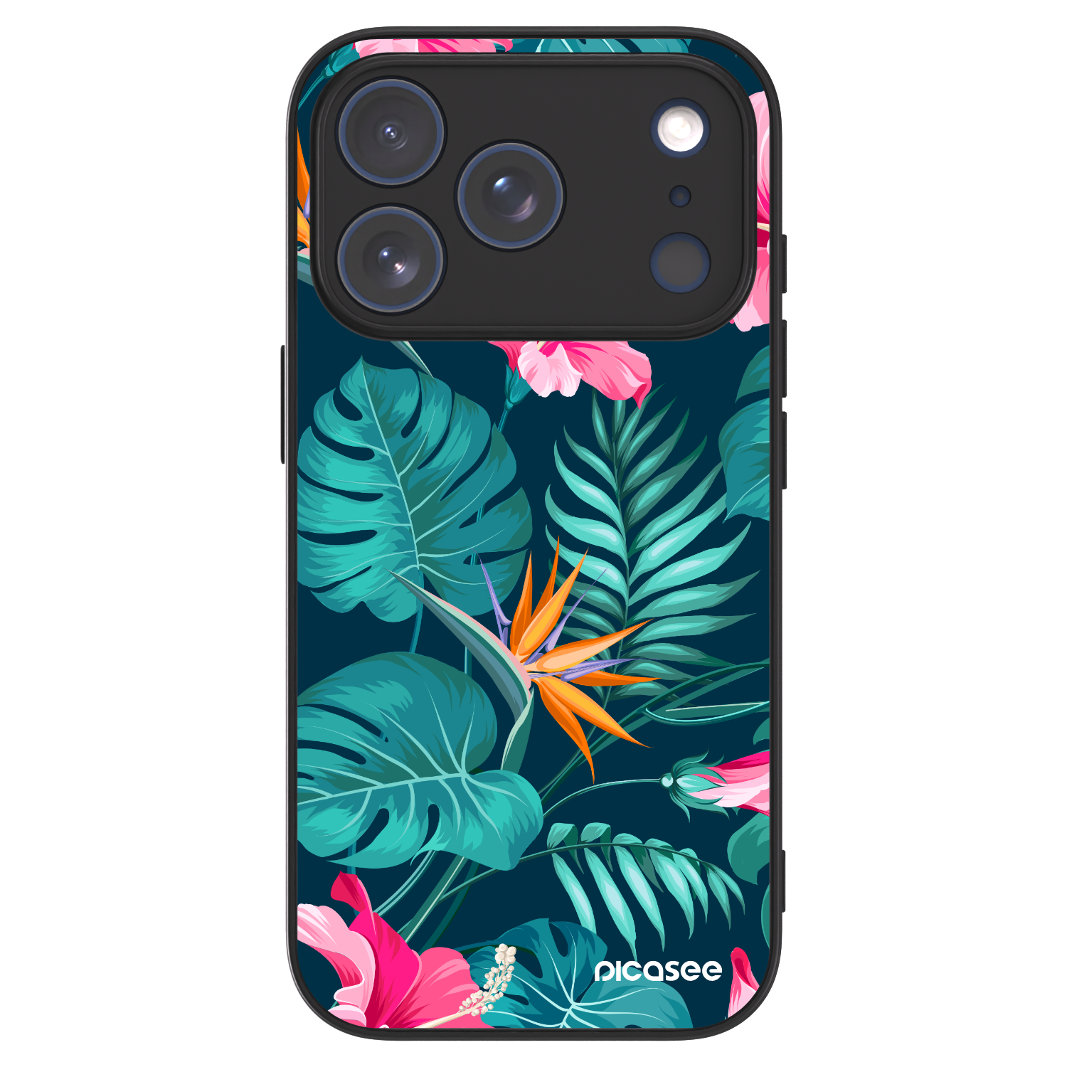Picasee ULTIMATE CASE MagSafe pro Apple iPhone 17 Pro - Pink Monstera