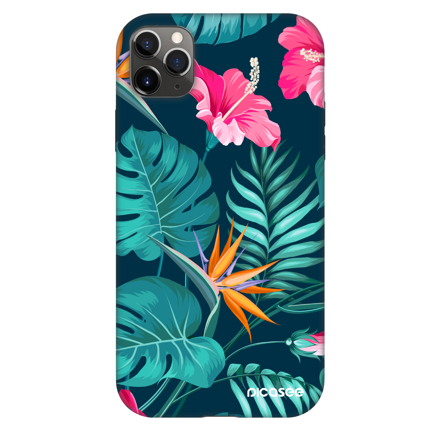 Picasee Fashion Case na Apple iPhone 11 Pro Max - Pink Monstera