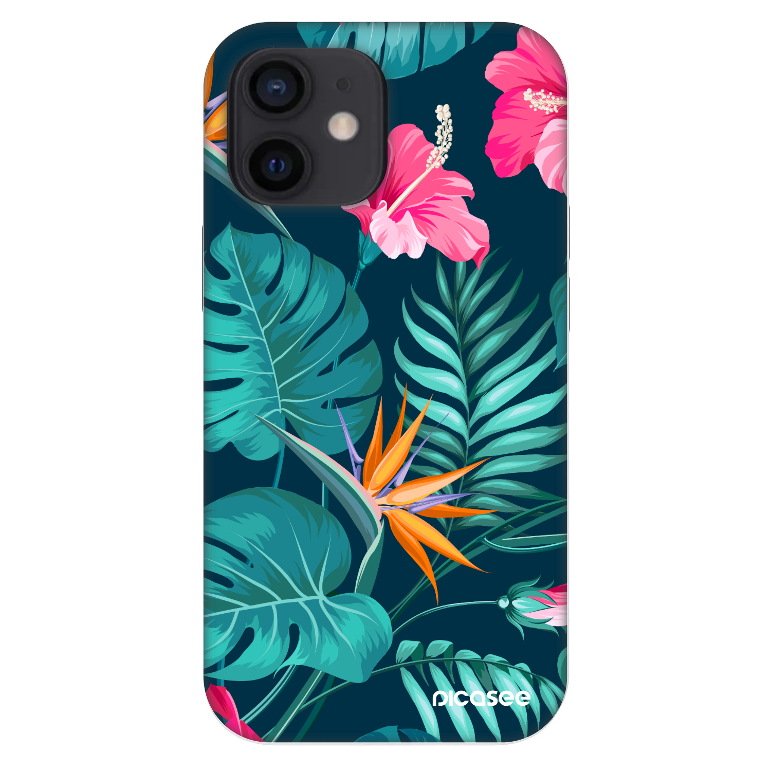 Picasee Fashion Case na Apple iPhone 12 mini - Pink Monstera