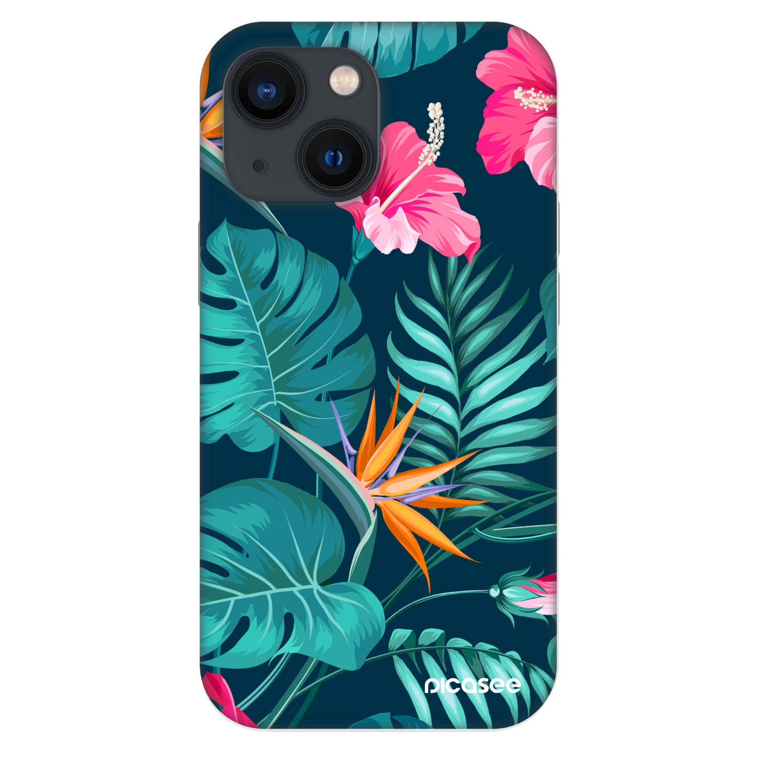 Picasee Fashion Case na Apple iPhone 13 mini - Pink Monstera