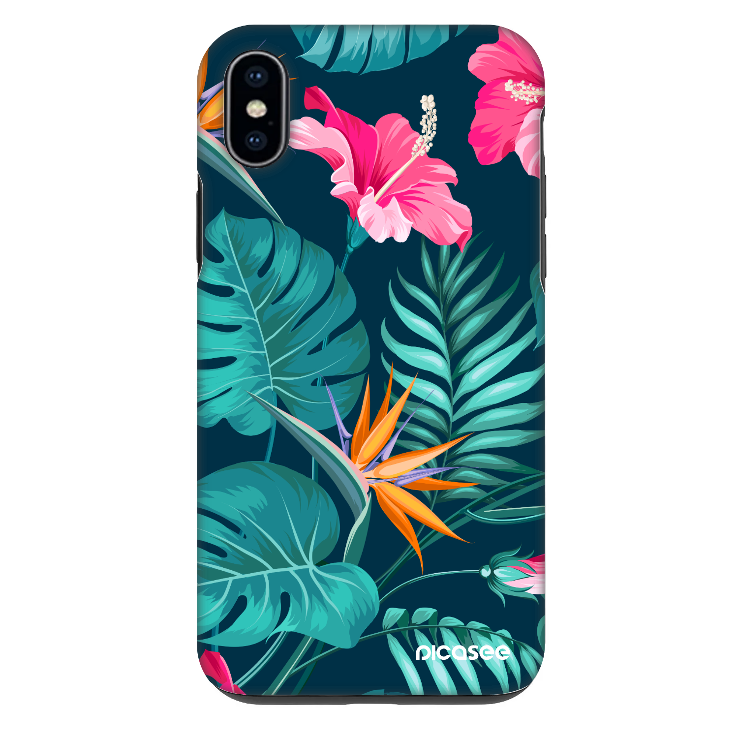 Picasee Fashion Case na Apple iPhone XS Max - Pink Monstera