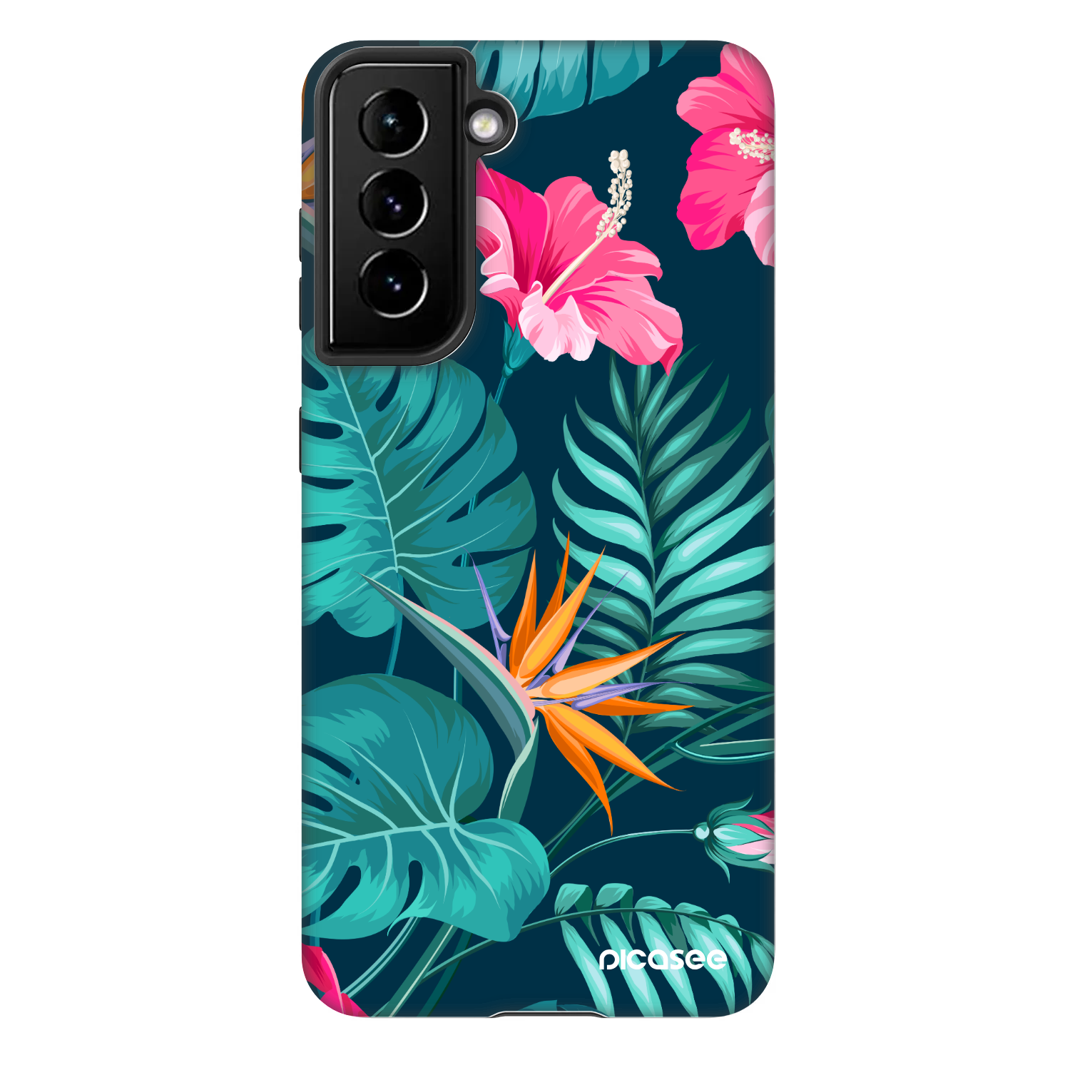 Picasee Fashion Case na Samsung Galaxy S21 FE 5G - Pink Monstera