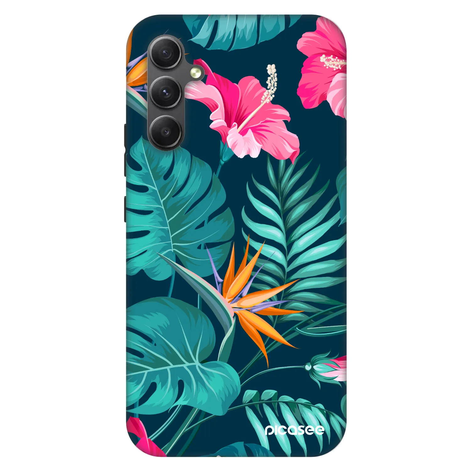 Picasee Fashion Case na Samsung Galaxy A34 5G A346B - Pink Monstera