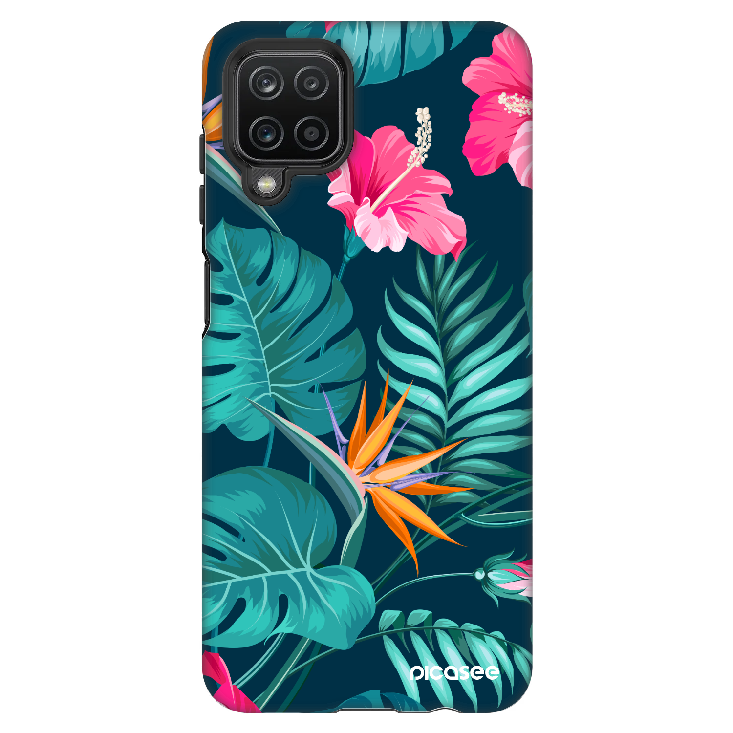 Picasee Fashion Case na Samsung Galaxy A12 A125F - Pink Monstera